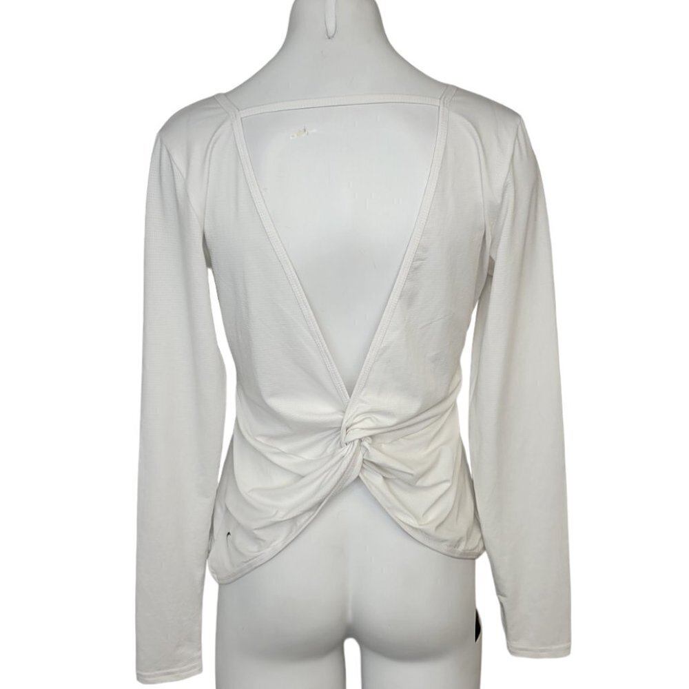 ZYIA Womens Vibe  Twist Back Long Sleeve Top Size M